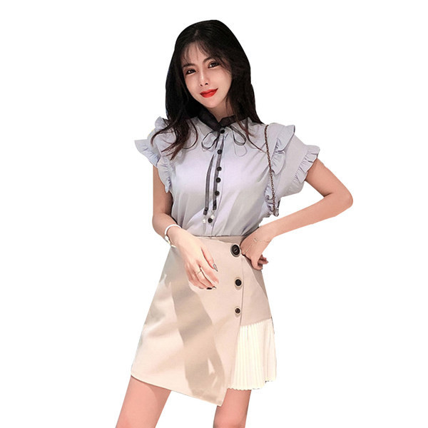 Suvine komplekt naistele - särk ja asümmeetriline seelik