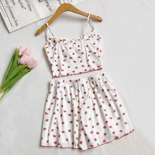 Uut mudelit peenikeste rihmadega naiste topikomplekt ja aplikatsiooniga lühikesed püksid