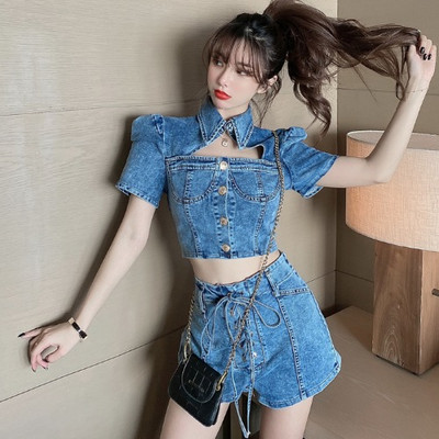 Naiste teksakomplekt - lühike särk ja püksid