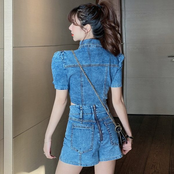 Naiste teksakomplekt - lühike särk ja püksid