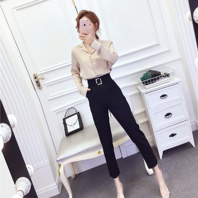 Elegantne naiste komplekt - särk ja püksid