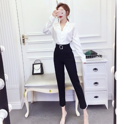 Elegantne naiste komplekt - särk ja püksid