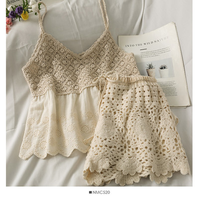 Igapäevane naiste lühikeste pükste ja mantlikomplekt