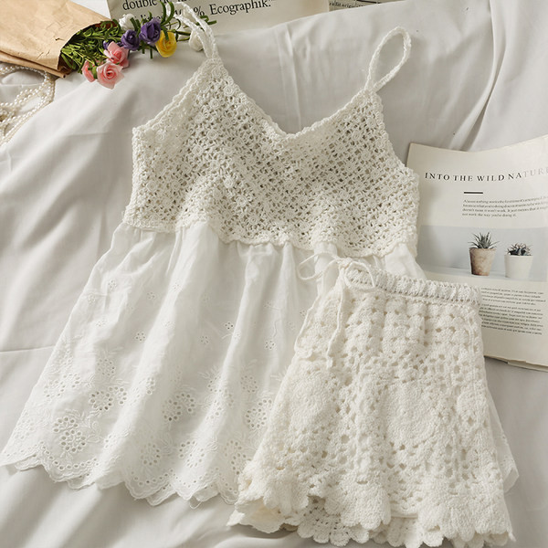 Igapäevane naiste lühikeste pükste ja mantlikomplekt