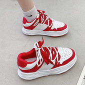 Női alkalmi tornacipő színes nyakkendőkkel, lapos talppal