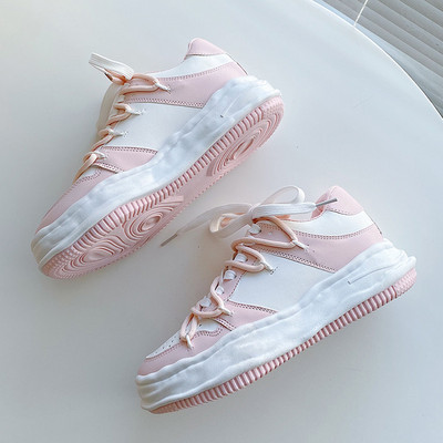 Női alkalmi tornacipő színes nyakkendőkkel, lapos talppal