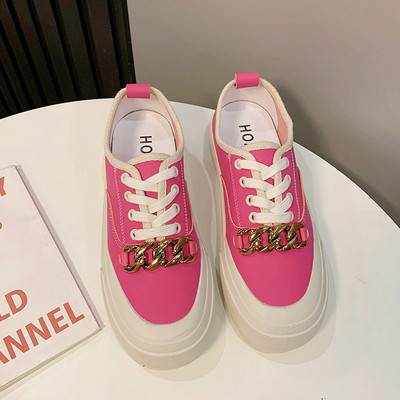 Naiste vabaaja tossud tekstiilist, paelte ja lameda tallaga