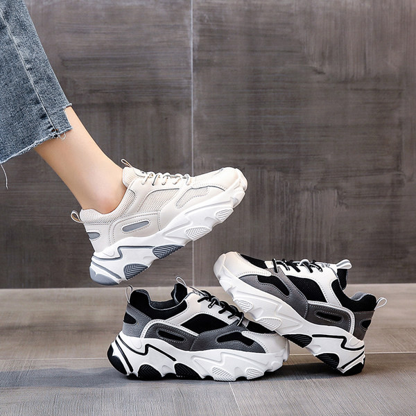 Női sport-alkalmi tornacipő durva talppal