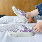 Naiste vabaaja tossud värvilise prindi ja paeltega