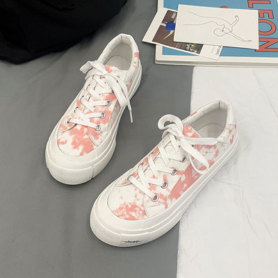 Naiste lõuendist värvitrükiga tossud