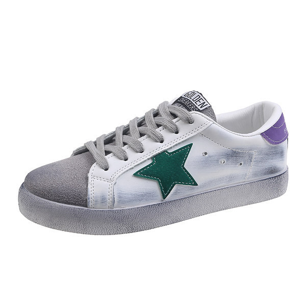 Kevad-sügisesed naiste tossud paelte ja embleemiga - hall ja must