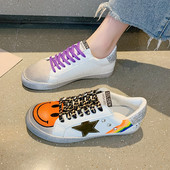 Uus mudel kahevärviliste värviliste lipsudega naiste tossud