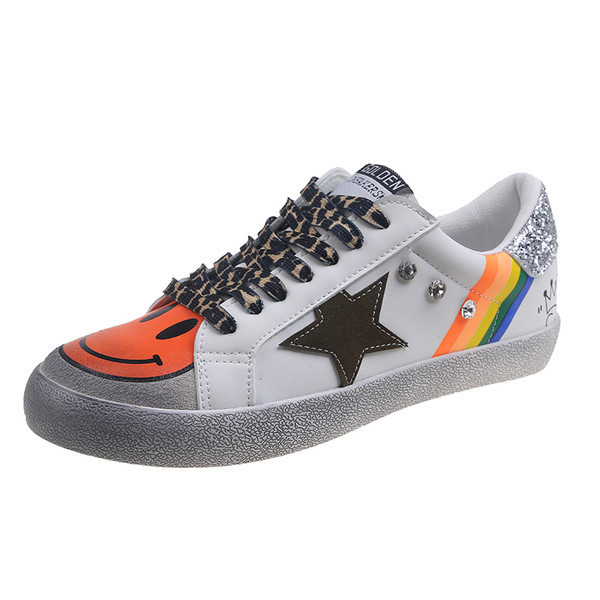 Uus mudel kahevärviliste värviliste lipsudega naiste tossud