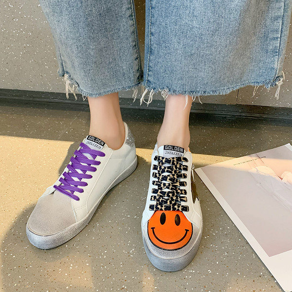 Uus mudel kahevärviliste värviliste lipsudega naiste tossud