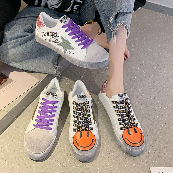 Uus mudel kahevärviliste värviliste lipsudega naiste tossud