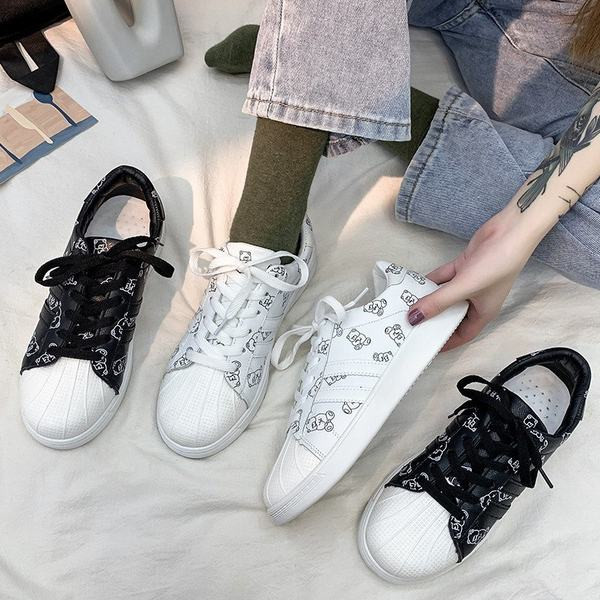 Έκο δερμάτινα γυναικεία αθλητικά παπούτσια με εφαρμογές