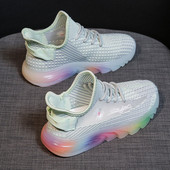 Καθημερινά πάνινα παπούτσια με πολύχρωμη σόλα