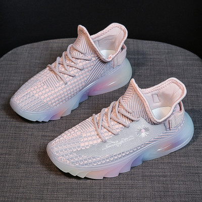 Καθημερινά πάνινα παπούτσια με πολύχρωμη σόλα