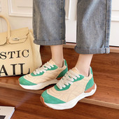 Casual καλοκαιρινά γυναικεία πάνινα παπούτσια με κορδόνια - δύο χρώματα