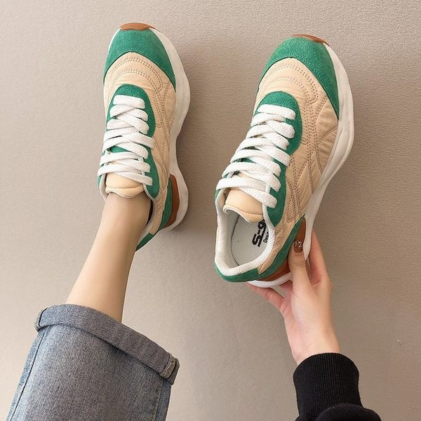 Casual καλοκαιρινά γυναικεία πάνινα παπούτσια με κορδόνια - δύο χρώματα