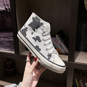 Lameda tallaga tekstiilist naiste tossud - valget värvi