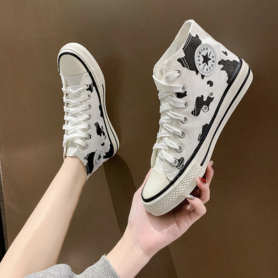 Lameda tallaga tekstiilist naiste tossud - valget värvi