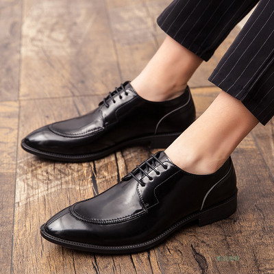 Jauns vīriešu elegantu apavu modelis ar šņorēm vairākās krāsās