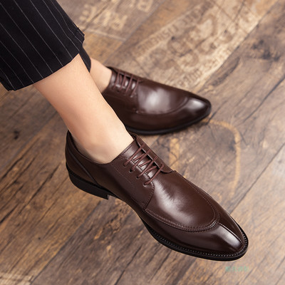 Jauns vīriešu elegantu apavu modelis ar šņorēm vairākās krāsās