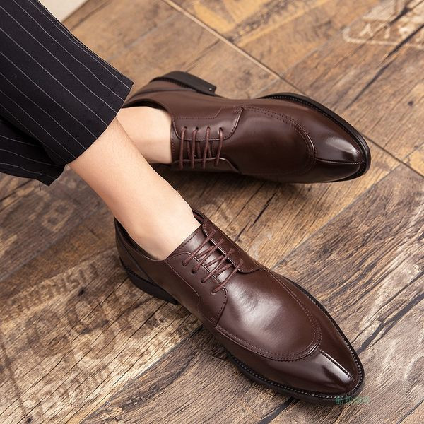 Jauns vīriešu elegantu apavu modelis ar šņorēm vairākās krāsās