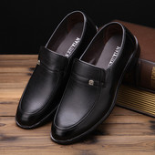 Vīriešu formālie apavi divi modeļi ar šņorēm un bez ar metāla elementu