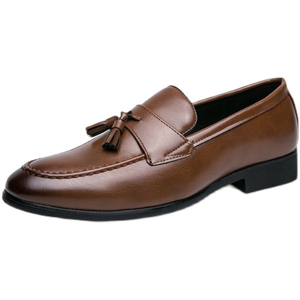 Jauns vīriešu mākslīgās ādas apavu modelis ar pušķiem