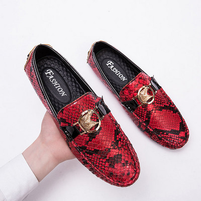 Vyriški oficialūs britiško stiliaus batai su gyvūnų raštu