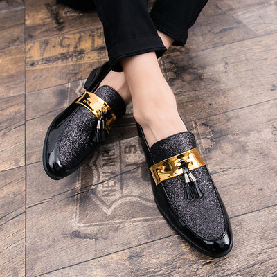 Vīriešu formāli apavi no lakota smaila modeļa