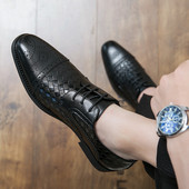 Uus mudel nahast meeste paeltega kingad - must ja pruun