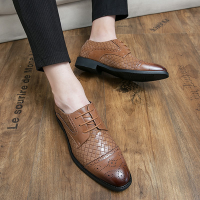 Uus mudel nahast meeste paeltega kingad - must ja pruun