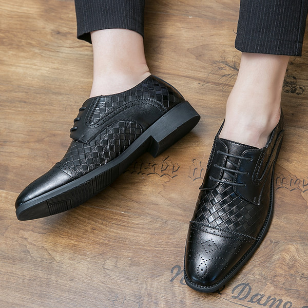 Uus mudel nahast meeste paeltega kingad - must ja pruun