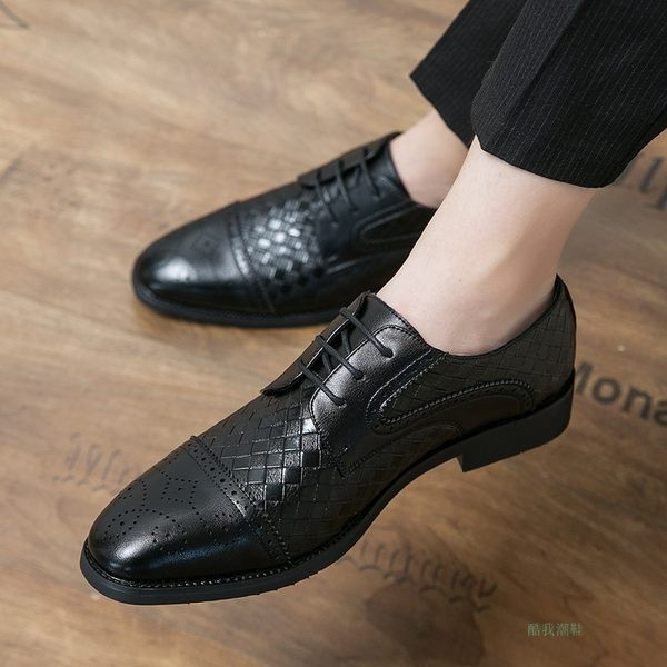 Vīriešu formāli mākslīgās ādas apavi ar šņorēm