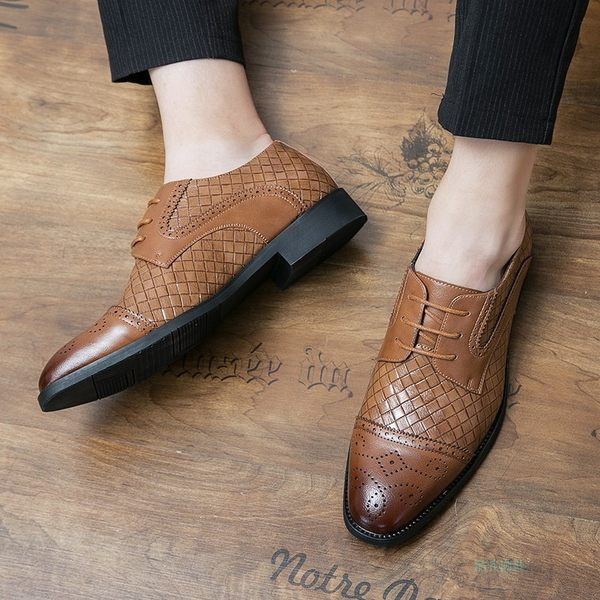 Vīriešu formāli mākslīgās ādas apavi ar šņorēm