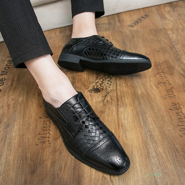 Vīriešu formāli mākslīgās ādas apavi ar šņorēm