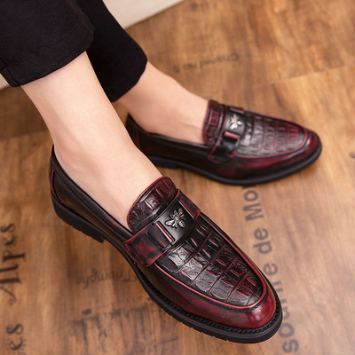 Uus metallelemendiga pidulike jalatsite mudel meestele