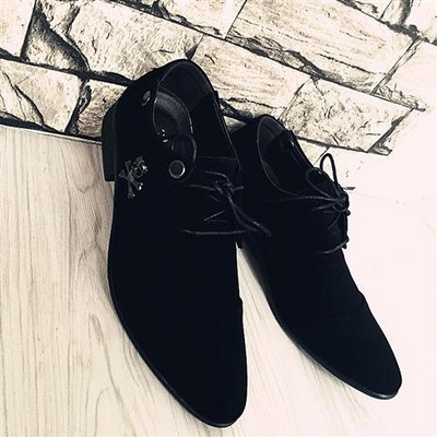 Vīriešu formālie apavi divi modeļi konusveida ar mežģīnēm