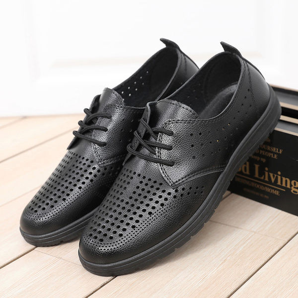 Vīriešu formālie apavi no eko ādas ar plakanu zoli un uzrakstu