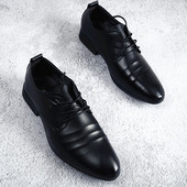 Meeste pidulikud kunstnahast paeltega kingad