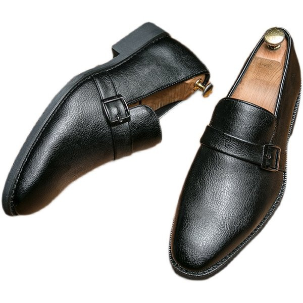 Eleganti mākslīgās ādas apavi ar sprādzi