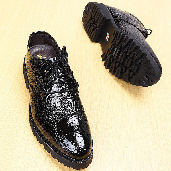 Meeste pidulikud kingad kunstnahast, ümar mudel