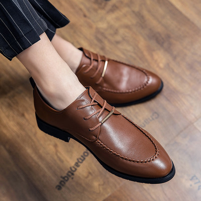 Uus mudel ametlikest paeltega meeste kunstnahast kingad