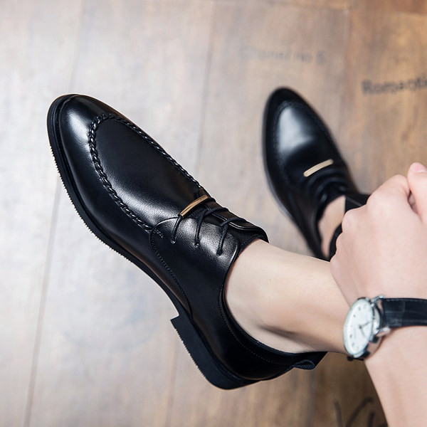 Uus mudel ametlikest paeltega meeste kunstnahast kingad