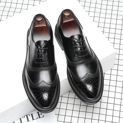 Kunstnahast valmistatud meeste pidulike kingade uus mudel