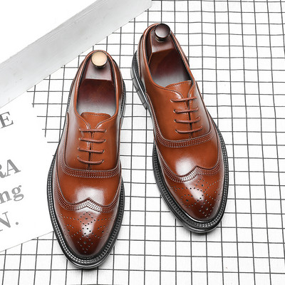 Kunstnahast valmistatud meeste pidulike kingade uus mudel