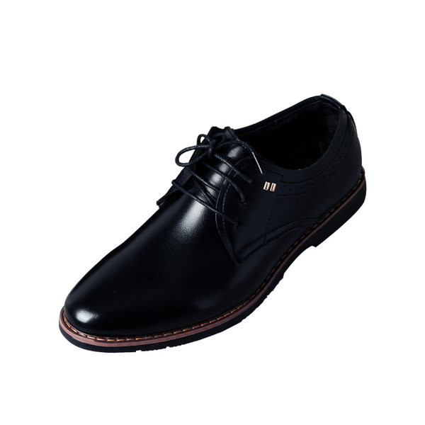 Férfi öko bőr cipő fűzővel és fém elemmel